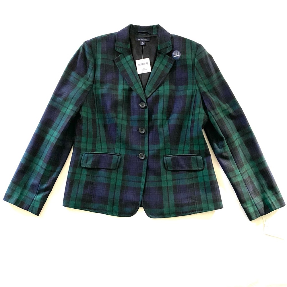 Lands’ End Plaid Jacket NWTs